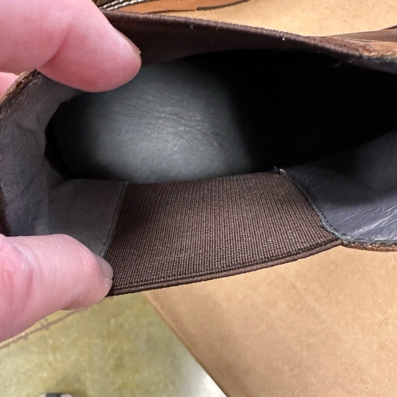 Men's Brown Leather Chelsea Boots - Picture 6 of 6